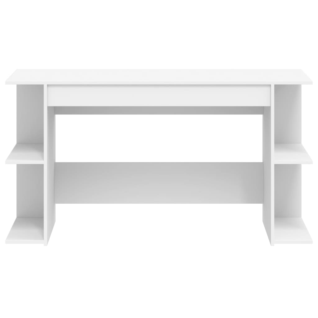 Bureau blanc 140x50x75 cm bois d'ingénierie - XIOS