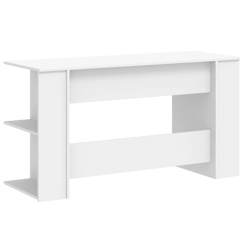 Bureau blanc 140x50x75 cm bois d'ingénierie - XIOS