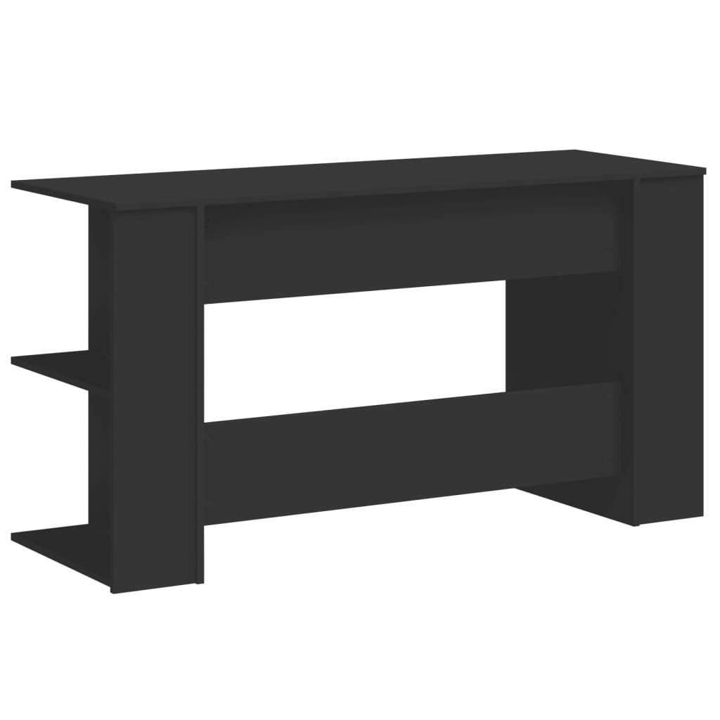 Bureau noir 140x50x75 cm bois d'ingénierie Bureaux vidaXL   