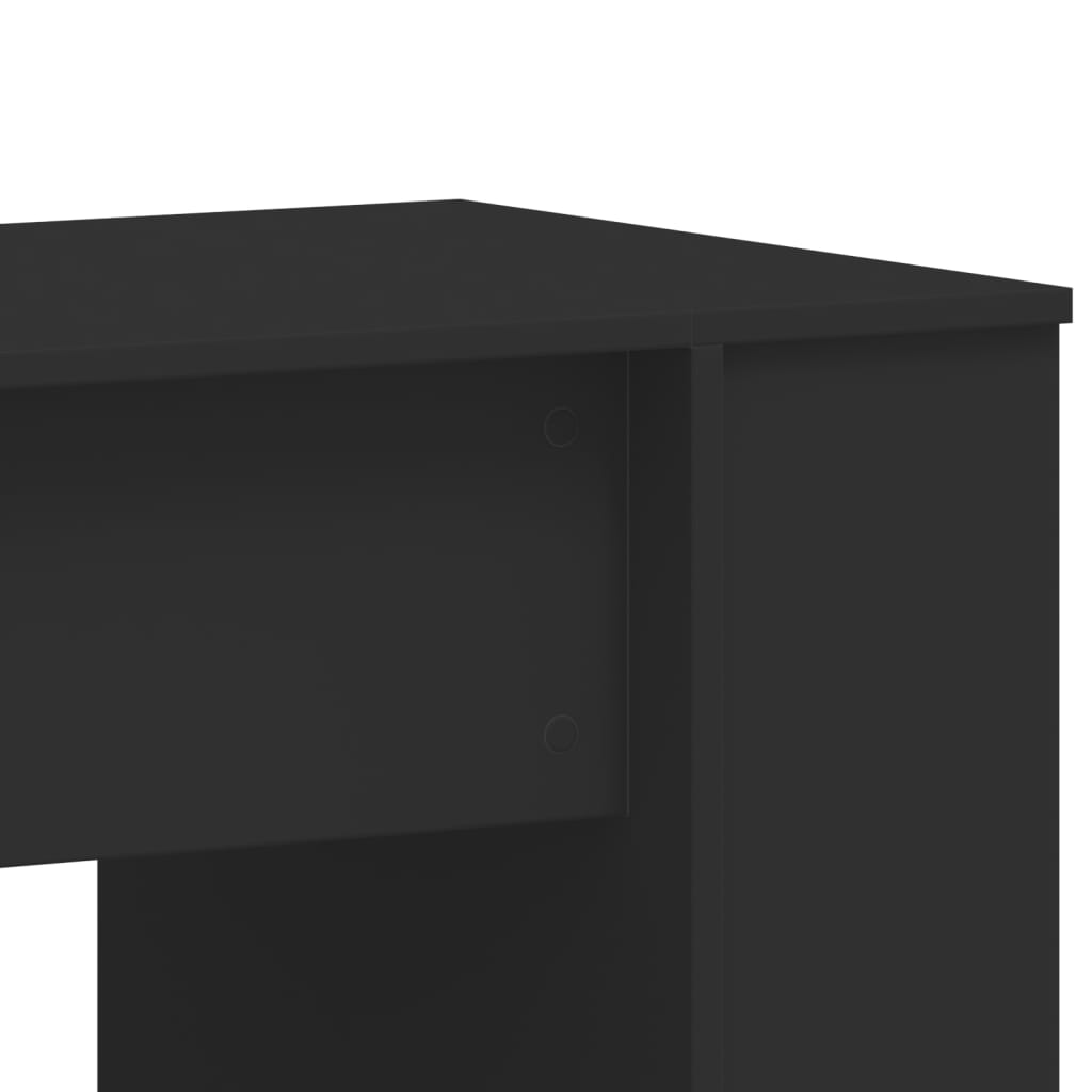Bureau noir 140x50x75 cm bois d'ingénierie Bureaux vidaXL   
