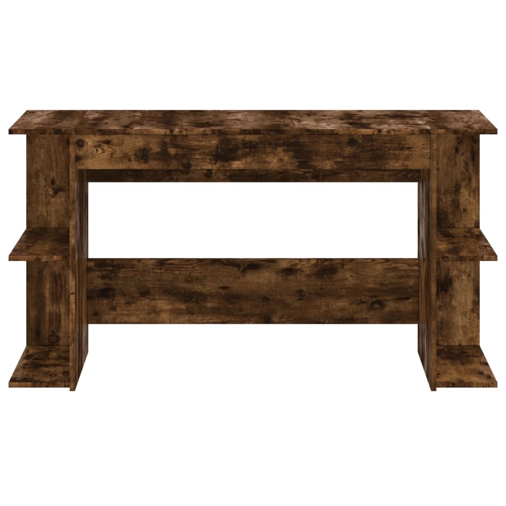 Bureau chêne fumé 140x50x75 cm bois d'ingénierie - XIOS