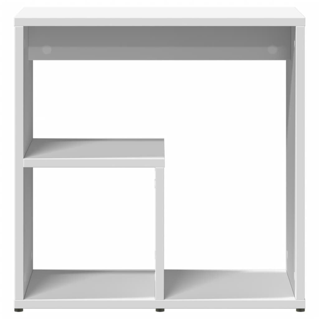 Table d'appoint blanc 50x30x50 cm bois d’ingénierie - XIOS