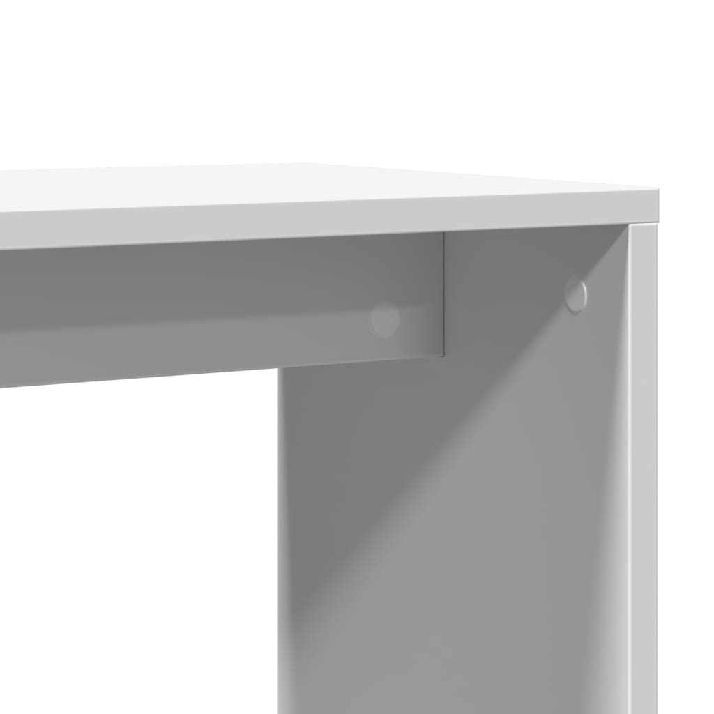 Table d'appoint blanc 50x30x50 cm bois d’ingénierie - XIOS