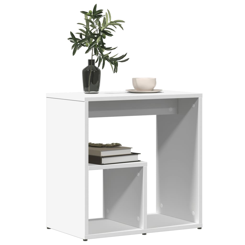 Tables d'appoint 2 pcs blanc 50x30x50 cm bois d’ingénierie - XIOS