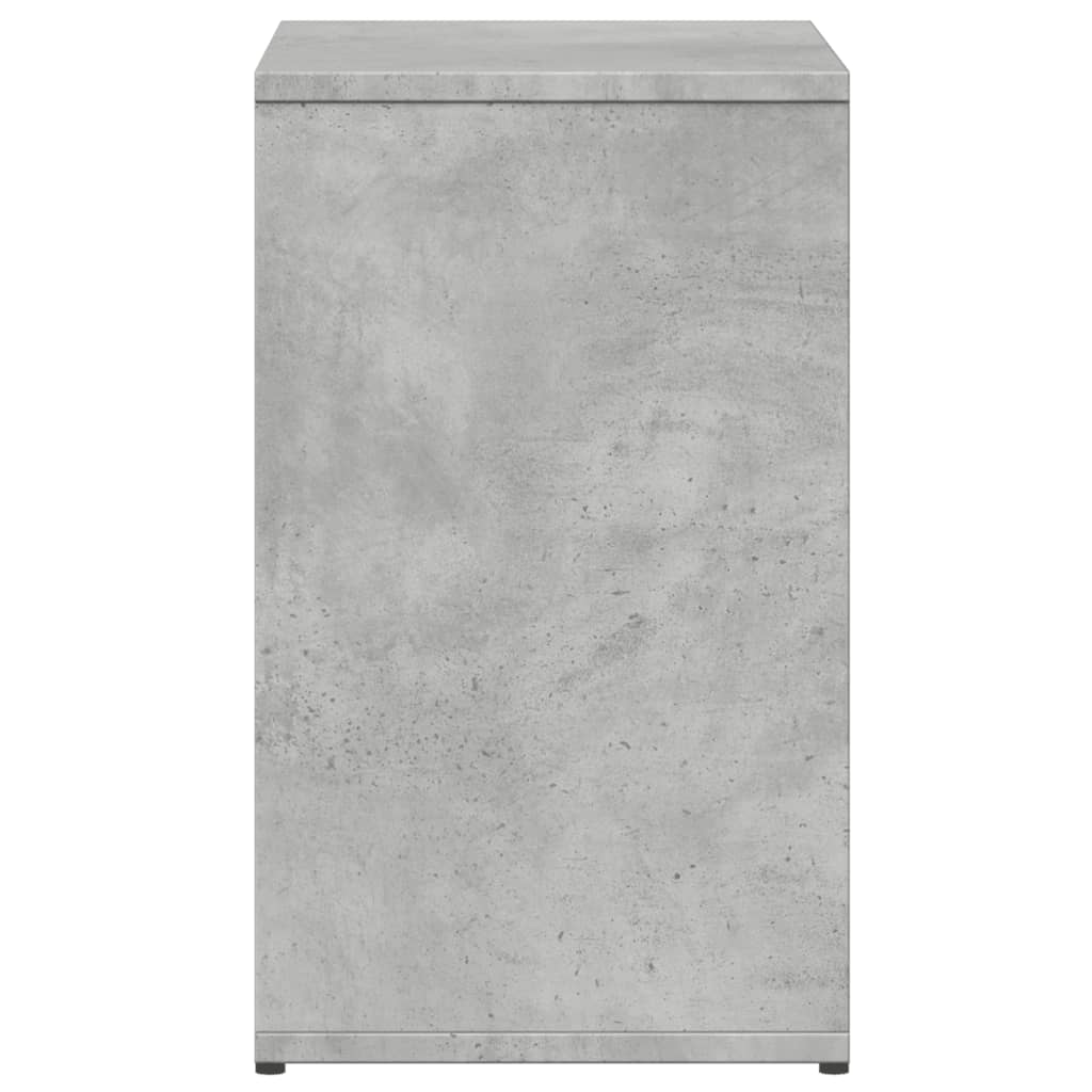 Tables d'appoint 2 pcs gris béton 50x30x50 cm bois d'ingénierie - XIOS