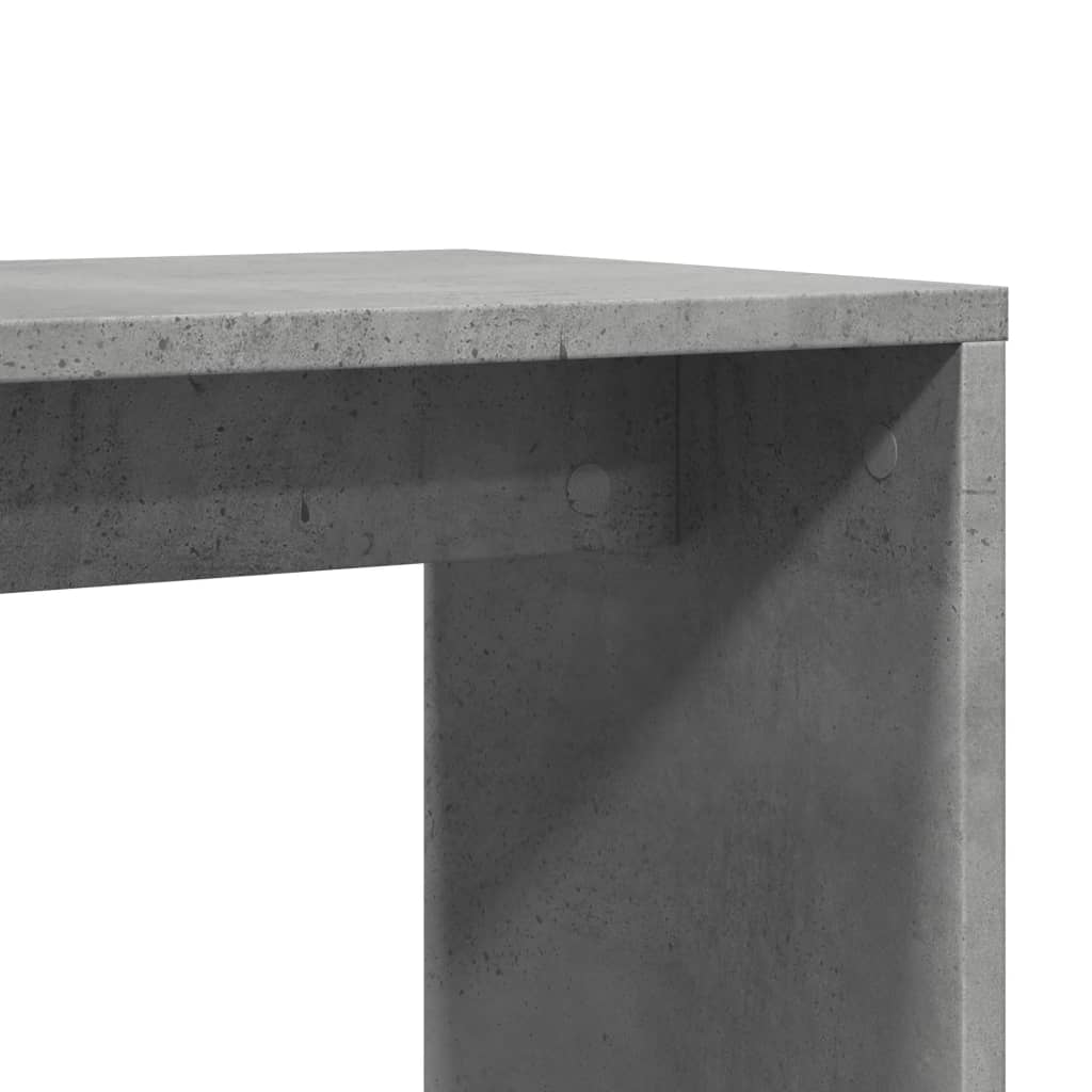 Tables d'appoint 2 pcs gris béton 50x30x50 cm bois d'ingénierie - XIOS