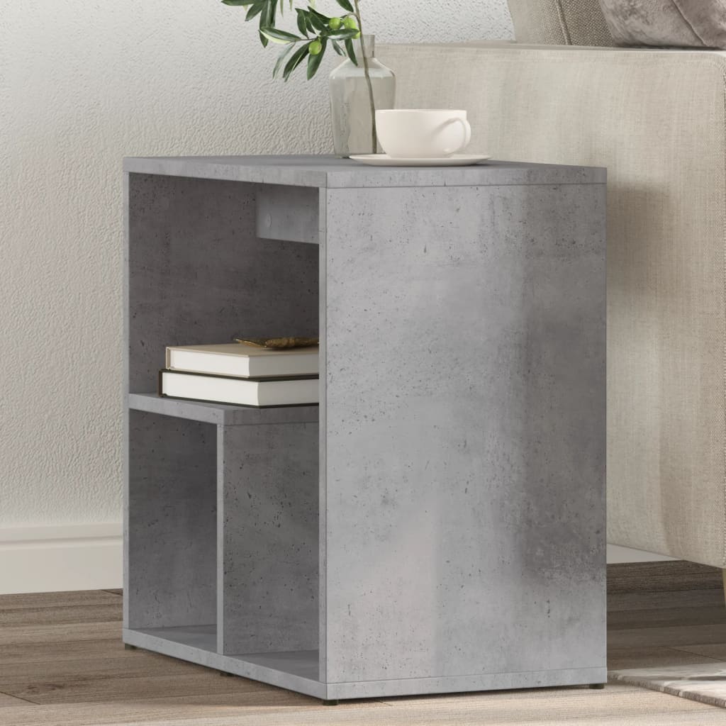 Tables d'appoint 2 pcs gris béton 50x30x50 cm bois d'ingénierie - XIOS