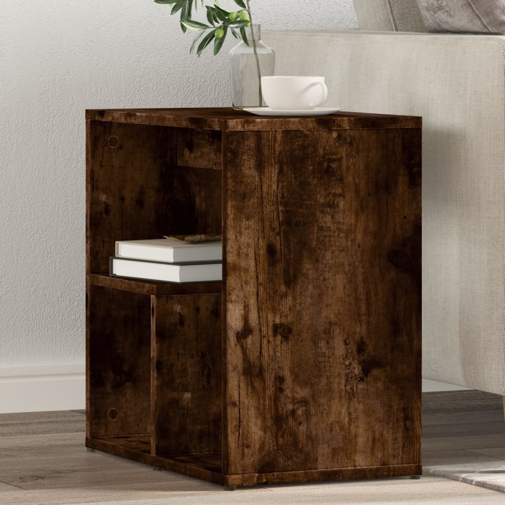 Tables d'appoint 2 pcs chêne fumé 50x30x50 cm bois d'ingénierie - XIOS