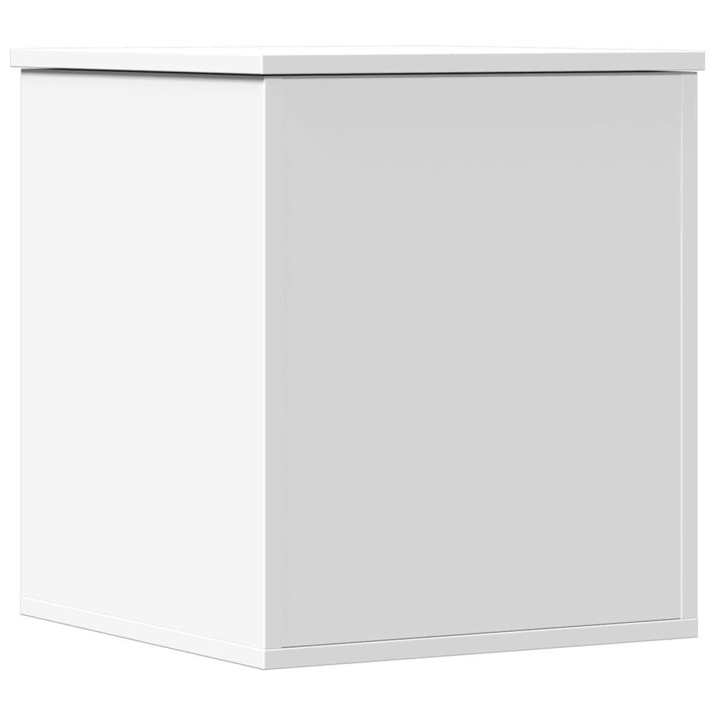 Boîte de rangement blanc 40x42x46 cm bois d'ingénierie Coffres de rangement vidaXL