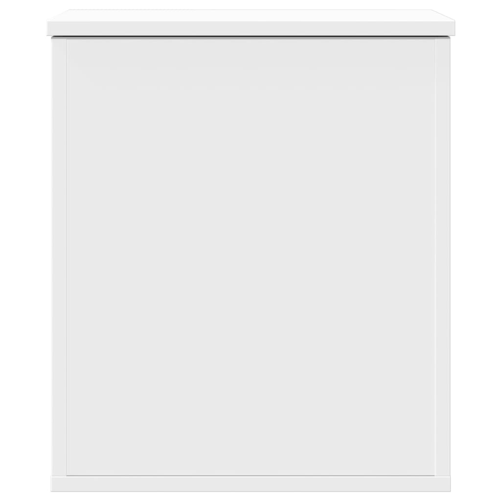 Boîte de rangement blanc 40x42x46 cm bois d'ingénierie Coffres de rangement vidaXL