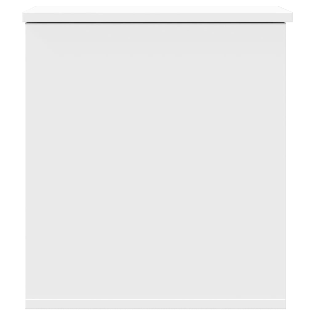 Boîte de rangement blanc 40x42x46 cm bois d'ingénierie Coffres de rangement vidaXL