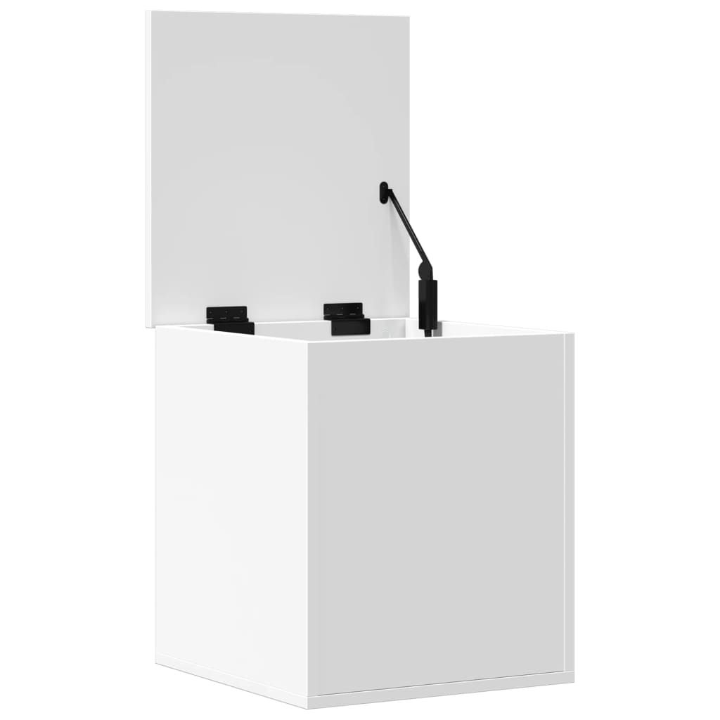 Boîte de rangement blanc 40x42x46 cm bois d'ingénierie Coffres de rangement vidaXL