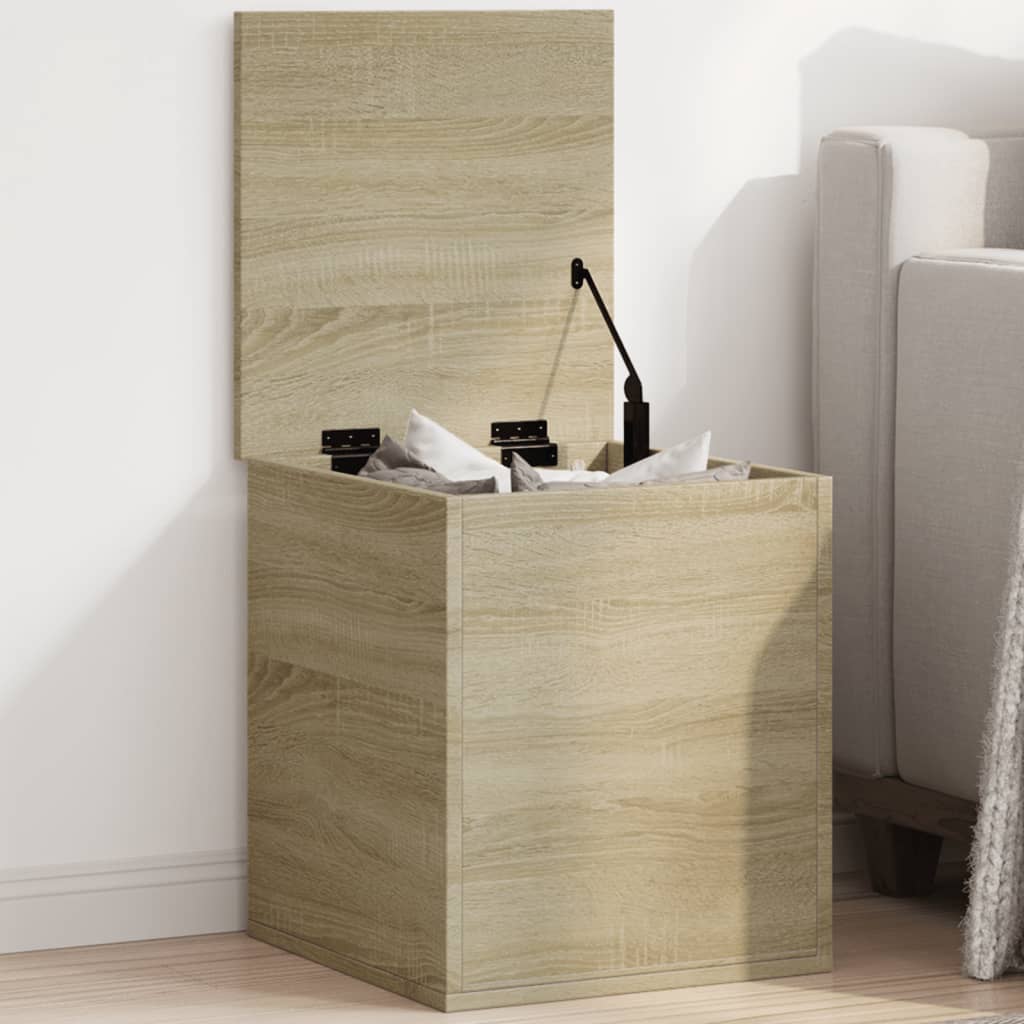 Boîte de rangement chêne sonoma 40x42x46 cm bois d'ingénierie Coffres de rangement vidaXL