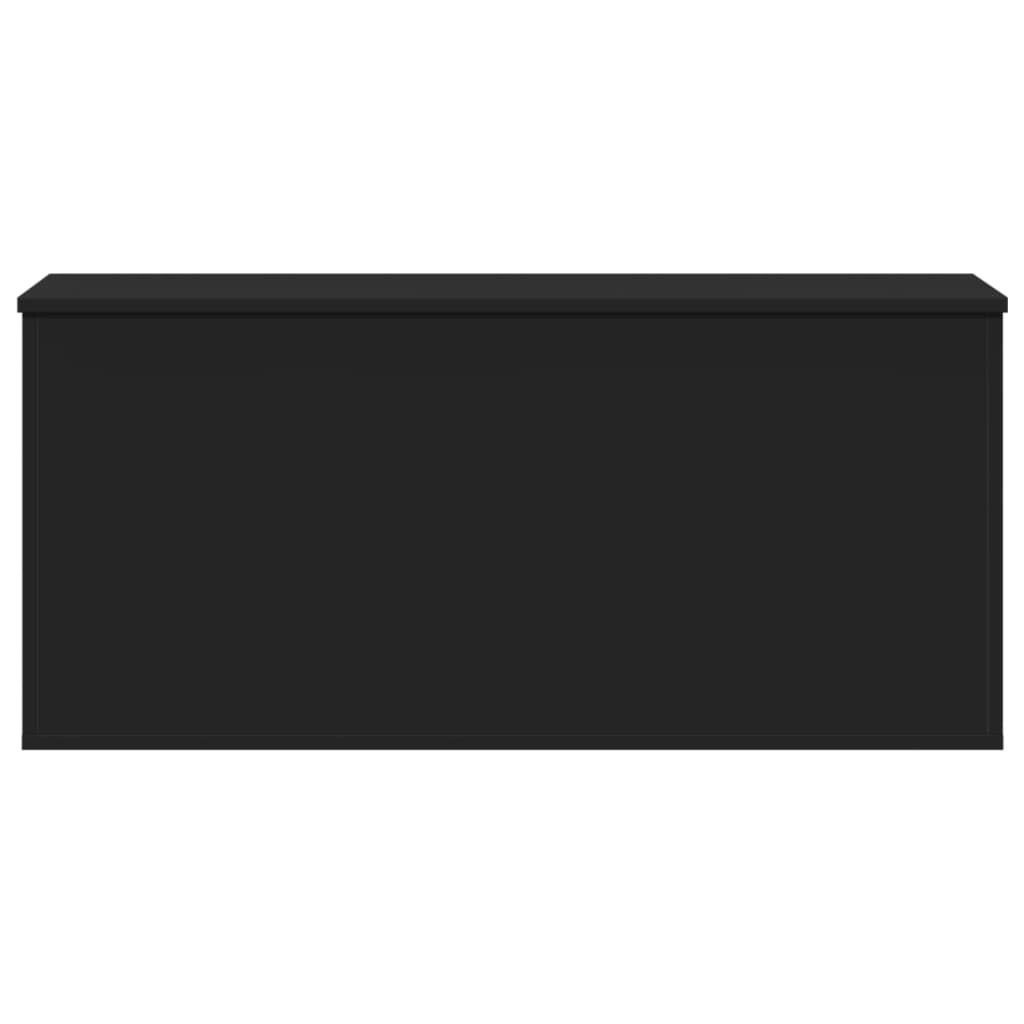 Boîte de rangement noir 100x42x46 cm bois d'ingénierie - XIOS