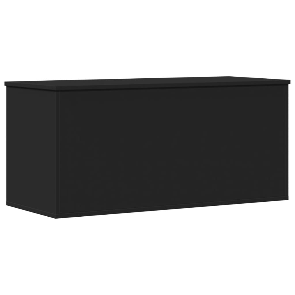 Boîte de rangement noir 100x42x46 cm bois d'ingénierie - XIOS