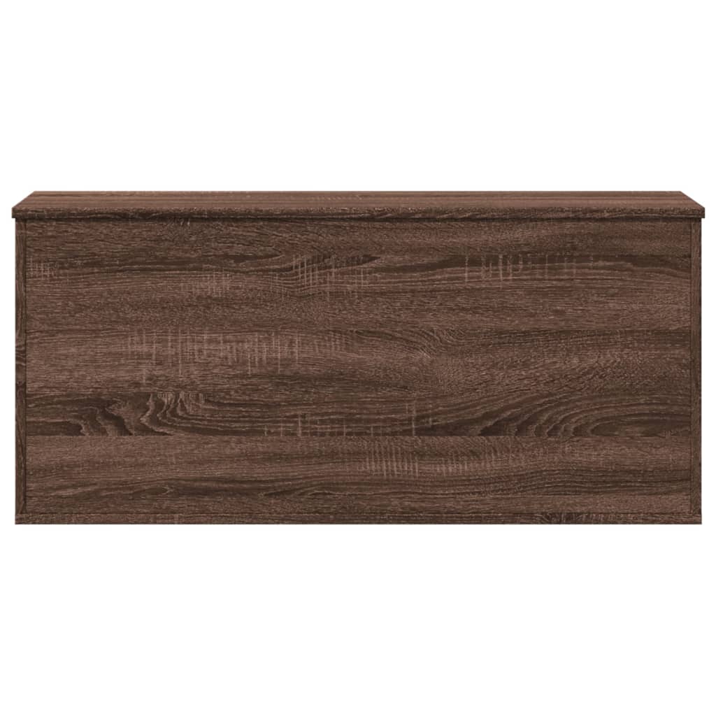 Boîte de rangement chêne marron 100x42x46 cm bois d'ingénierie - XIOS