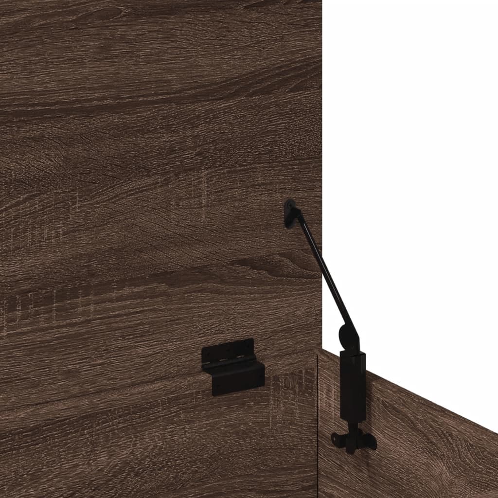 Boîte de rangement chêne marron 100x42x46 cm bois d'ingénierie - XIOS