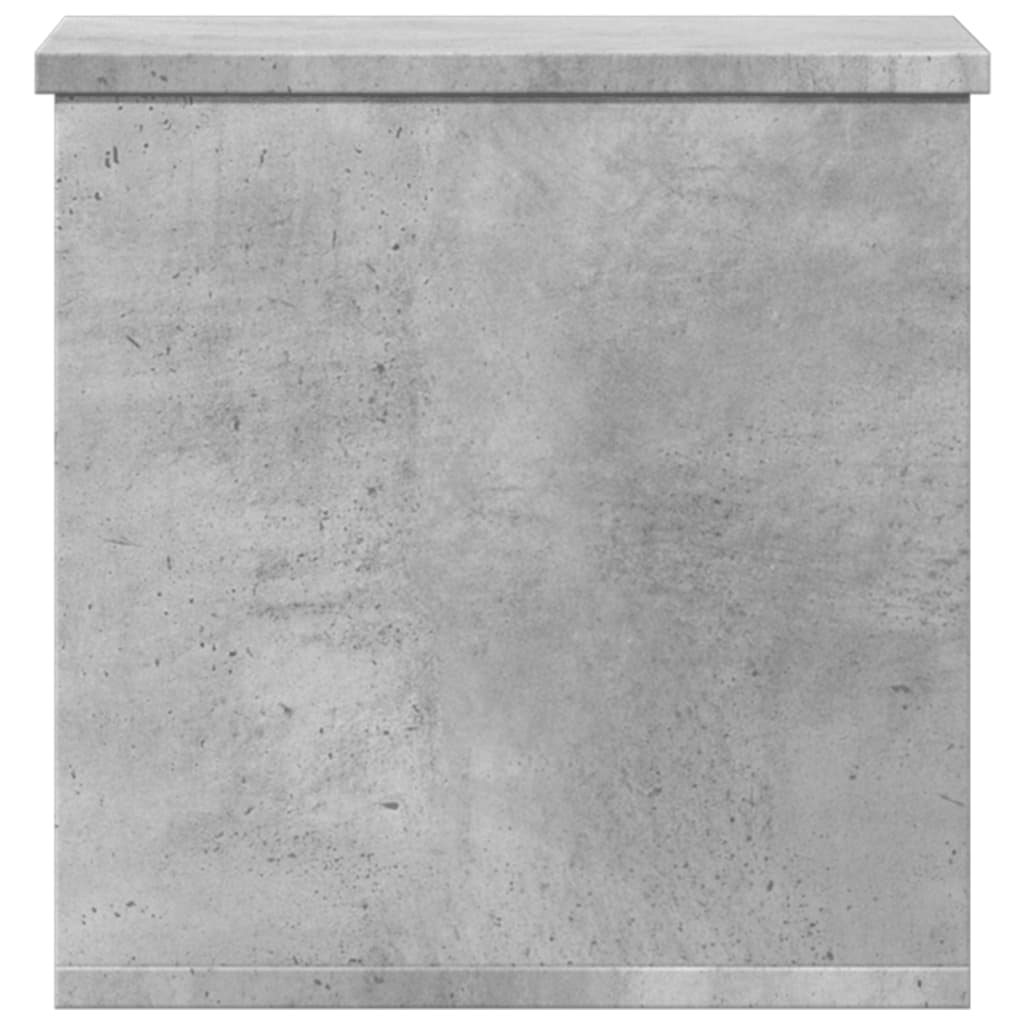 Boîte de rangement gris béton 30x35x35 cm bois d'ingénierie - XIOS