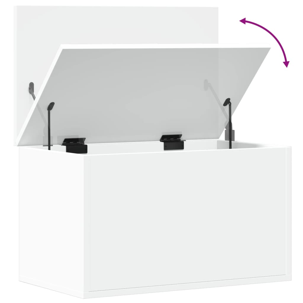 Boîte de rangement blanc 60x35x35 cm bois d'ingénierie Coffres de rangement vidaXL