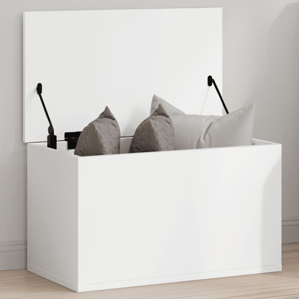 Boîte de rangement blanc 60x35x35 cm bois d'ingénierie Coffres de rangement vidaXL