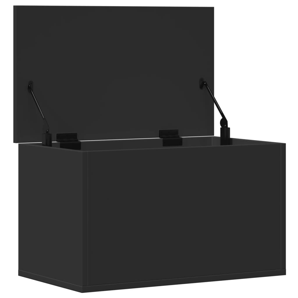 Boîte de rangement noir 60x35x35 cm bois d'ingénierie Coffres de rangement vidaXL