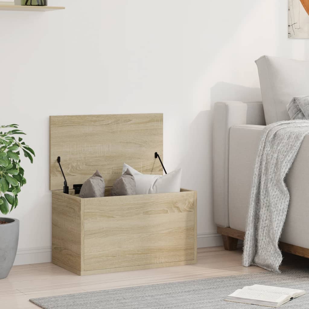 Boîte de rangement chêne sonoma 60x35x35 cm bois d'ingénierie Coffres de rangement vidaXL