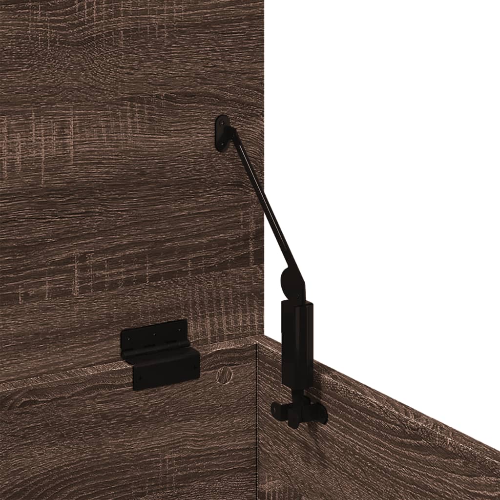 Boîte de rangement chêne marron 60x35x35 cm bois d'ingénierie - XIOS