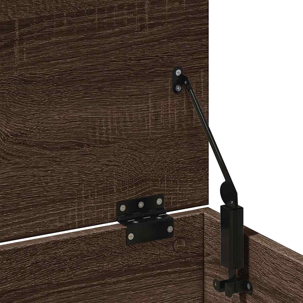 Boîte de rangement chêne marron 102x35x35 cm bois d'ingénierie - XIOS