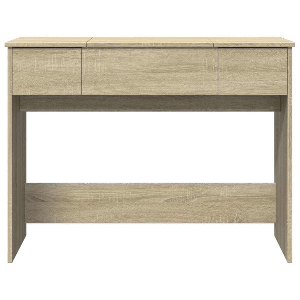 Coiffeuse avec miroir chêne sonoma 100x45x76 cm - XIOS