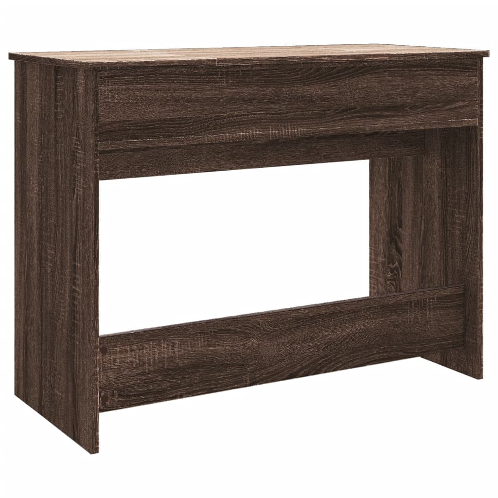 Coiffeuse avec miroir chêne marron 100x45x76 cm - XIOS
