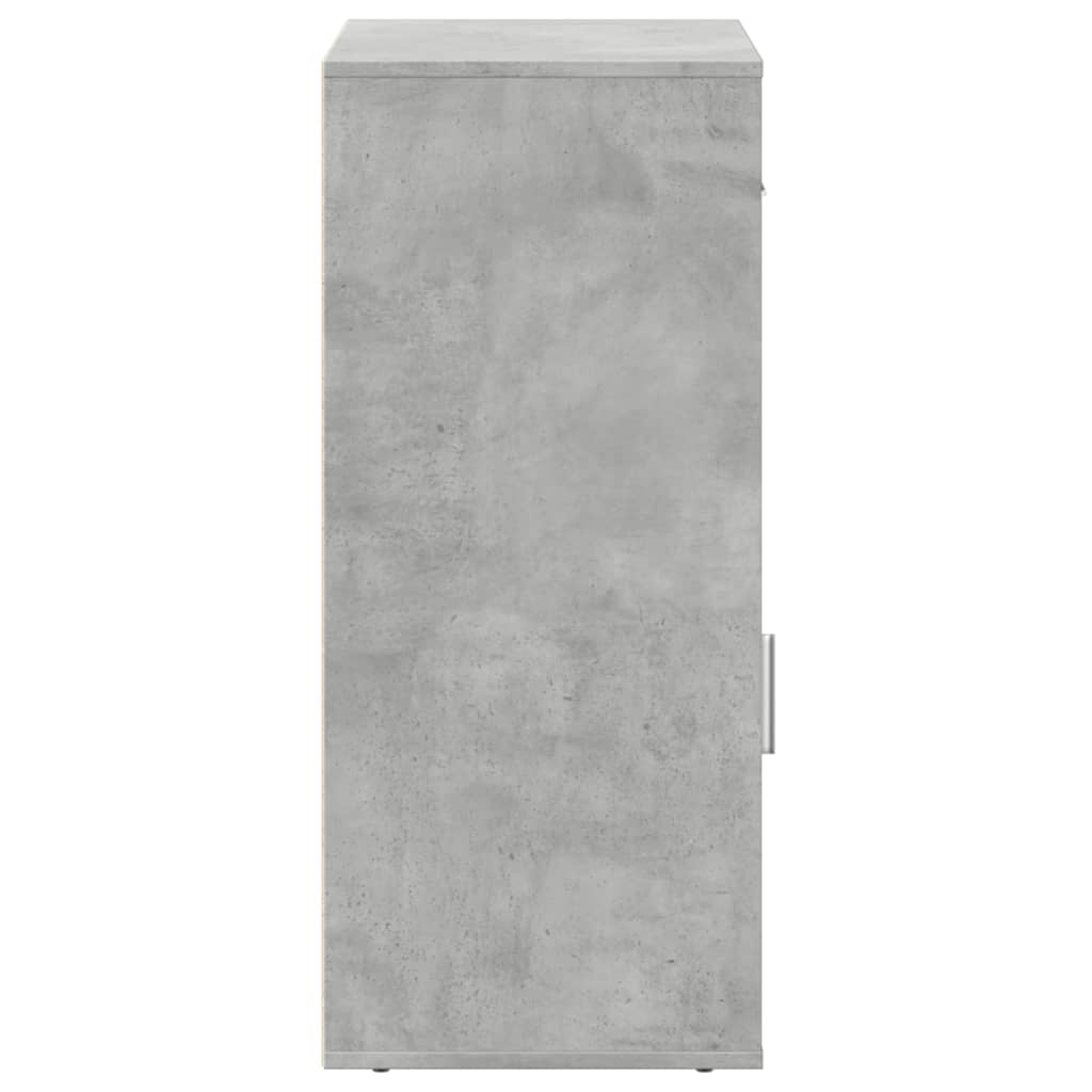 Armoire de rangement gris béton 56,5x39x90 cm bois d'ingénierie