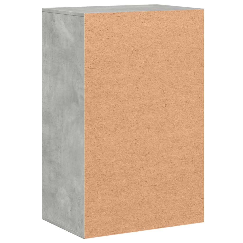 Armoire de rangement gris béton 56,5x39x90 cm bois d'ingénierie