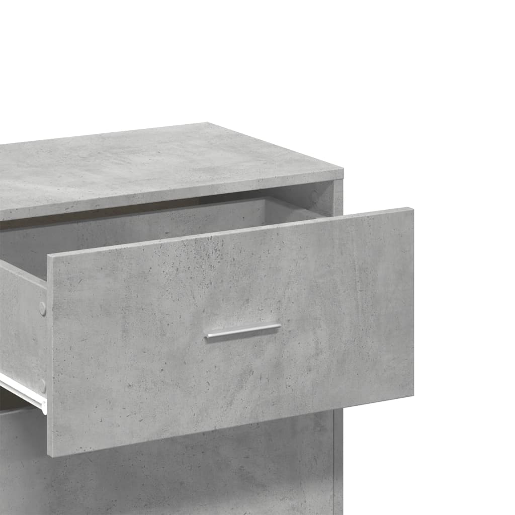 Armoire de rangement gris béton 56,5x39x90 cm bois d'ingénierie