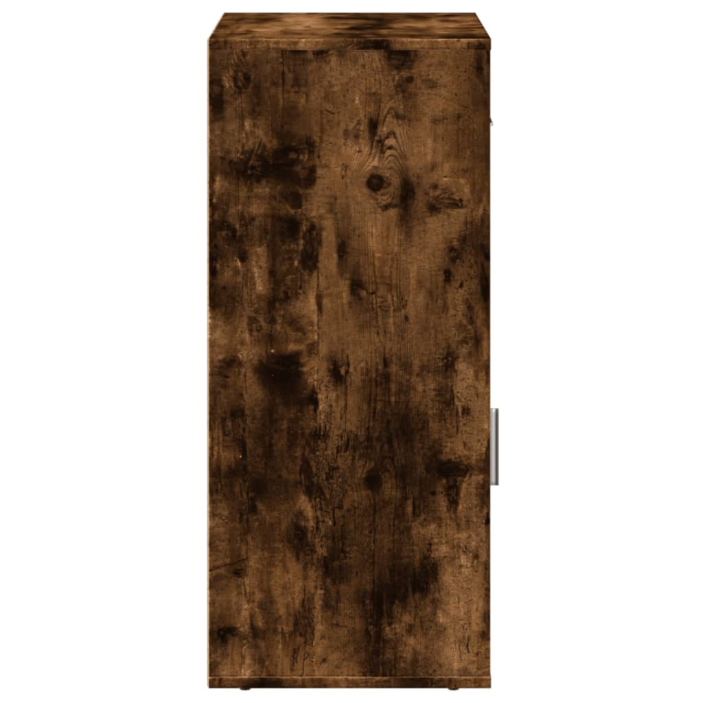 Armoire de rangement chêne fumé 56,5x39x90 cm bois d'ingénierie