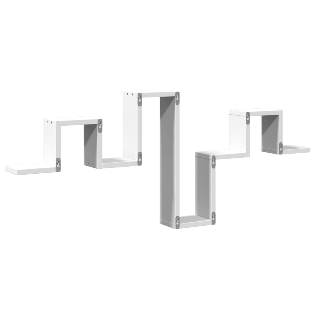 Étagère murale blanc 104,5x10x43 cm bois d'ingénierie - XIOS