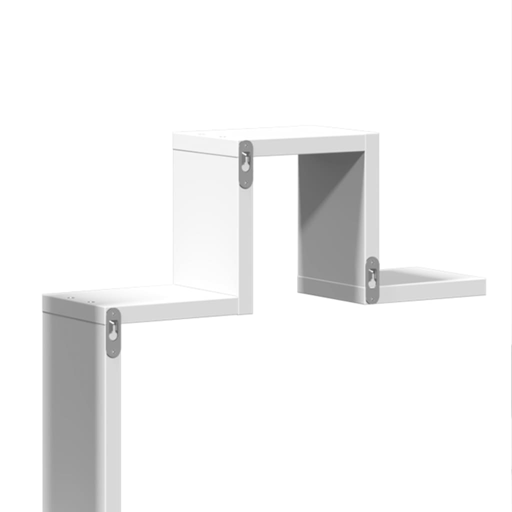 Étagère murale blanc 104,5x10x43 cm bois d'ingénierie - XIOS