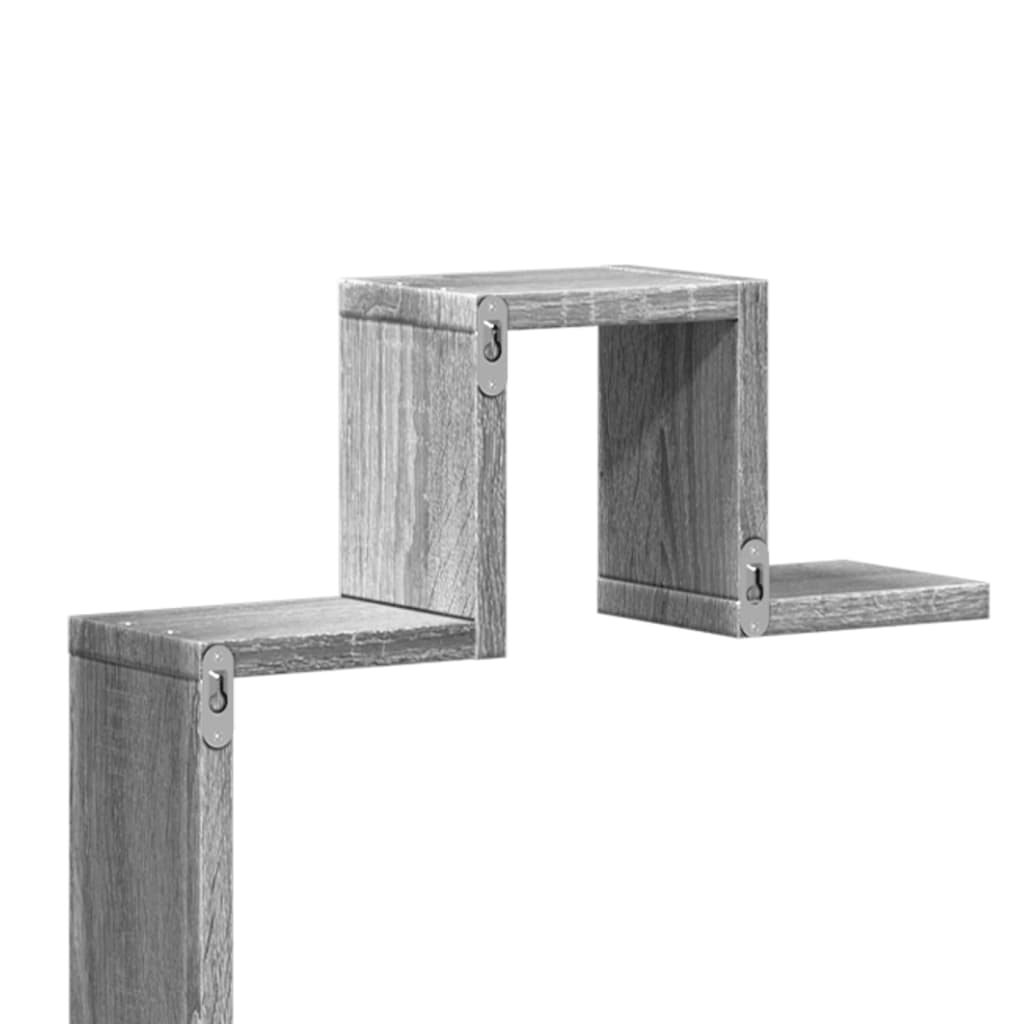 Étagère murale sonoma gris 104,5x10x43 cm bois d'ingénierie - XIOS