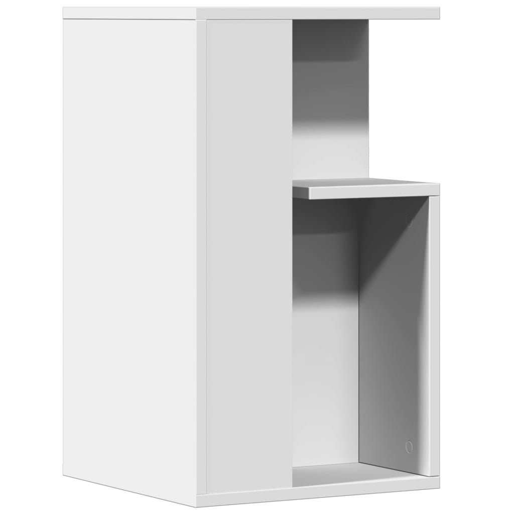 Table d'appoint blanc 35x35x60 cm bois d’ingénierie - XIOS