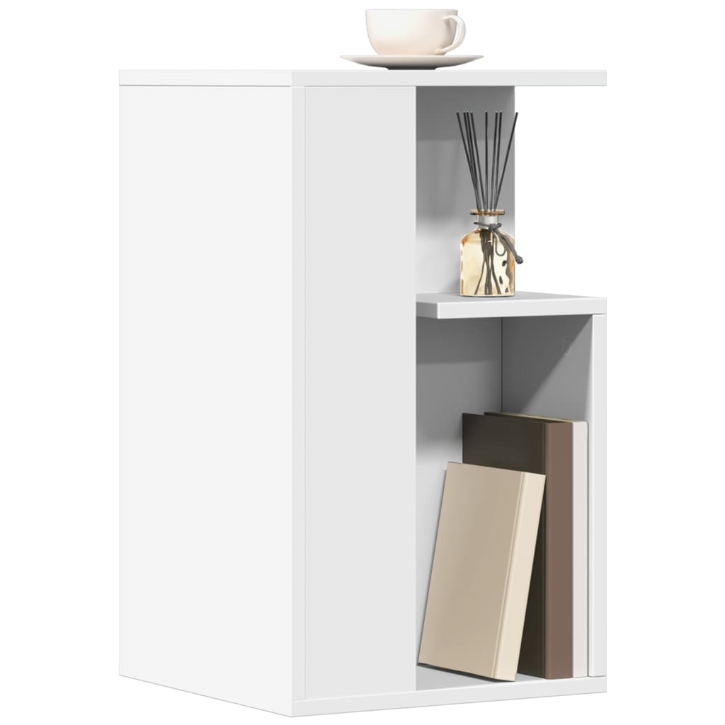 Table d'appoint blanc 35x35x60 cm bois d’ingénierie - XIOS