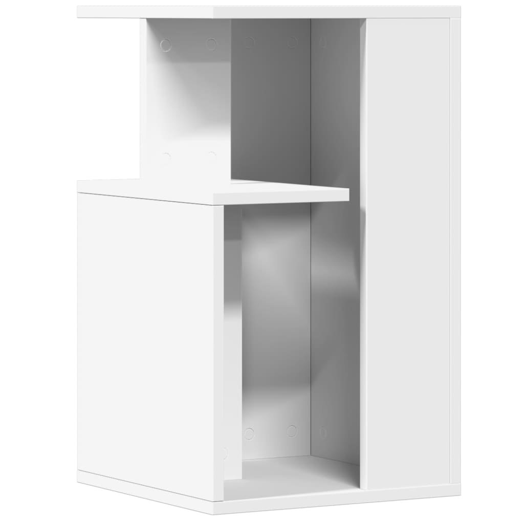 Table d'appoint blanc 35x35x60 cm bois d’ingénierie - XIOS