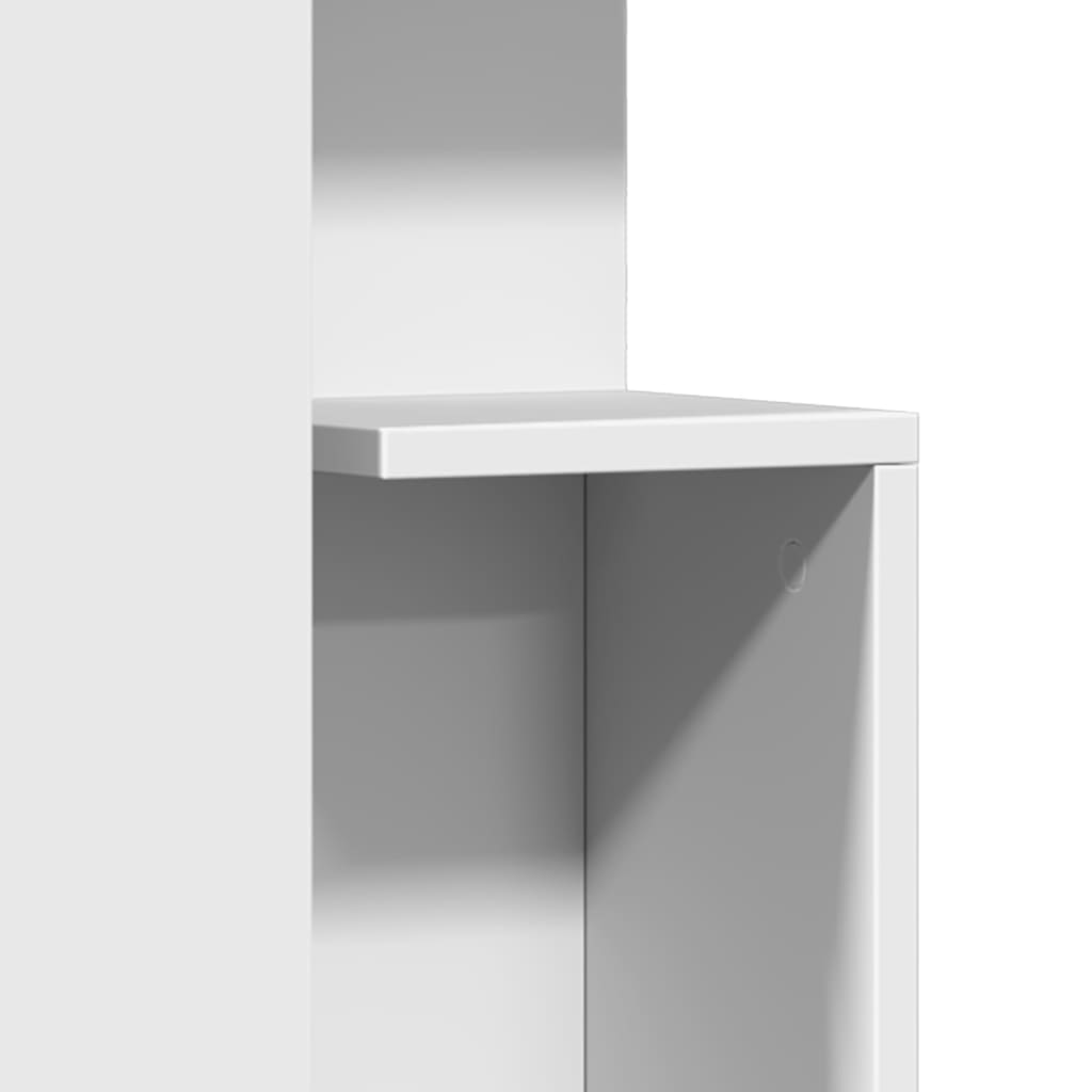 Table d'appoint blanc 35x35x60 cm bois d’ingénierie - XIOS