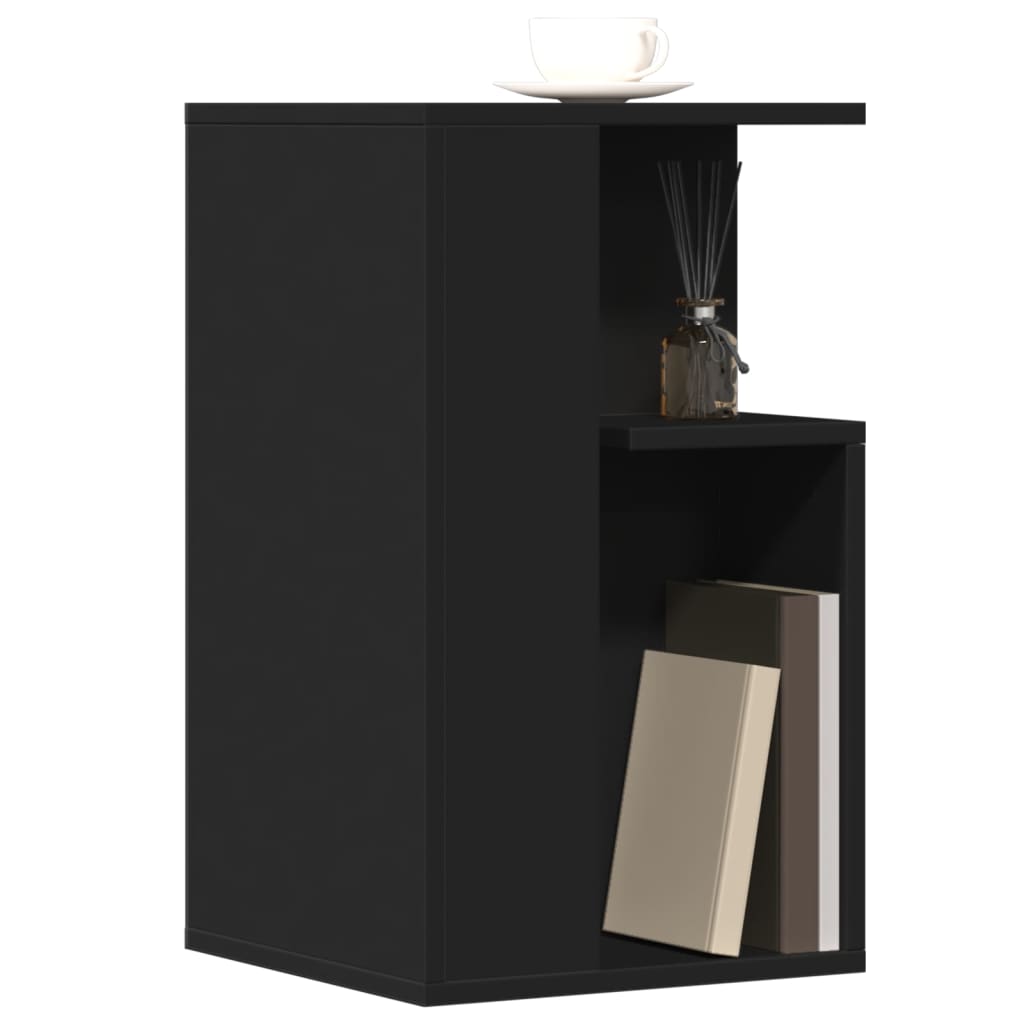 Table d'appoint noir 35x35x60 cm bois d'ingénierie - XIOS