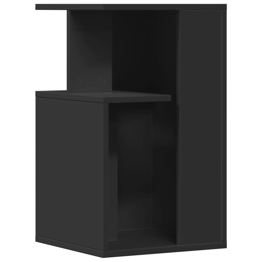 Table d'appoint noir 35x35x60 cm bois d'ingénierie - XIOS