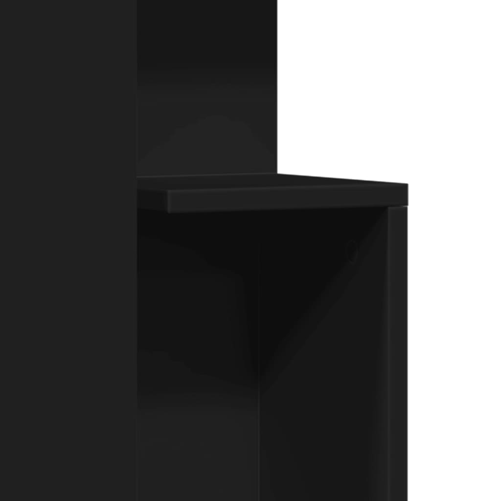 Table d'appoint noir 35x35x60 cm bois d'ingénierie - XIOS