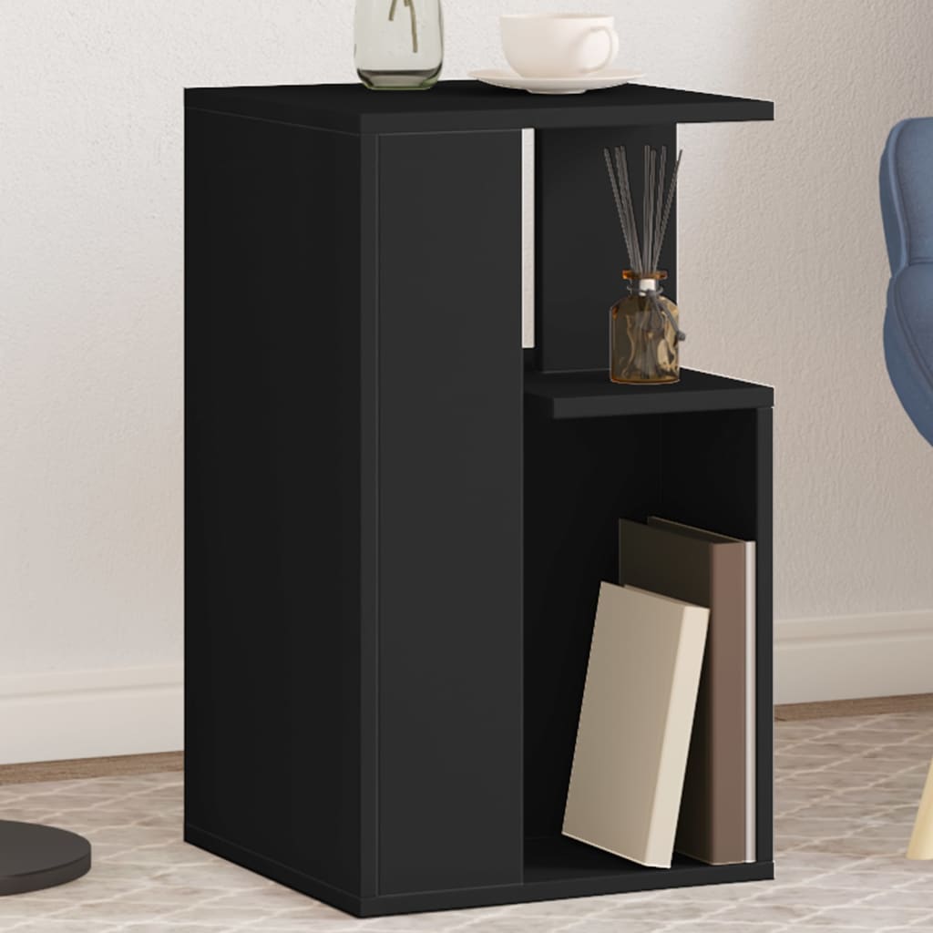 Table d'appoint noir 35x35x60 cm bois d'ingénierie - XIOS