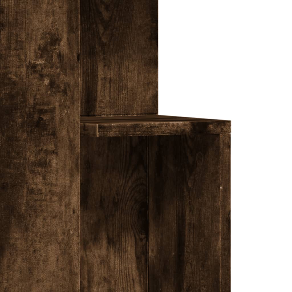 Table d'appoint chêne fumé 35x35x60 cm bois d'ingénierie - XIOS