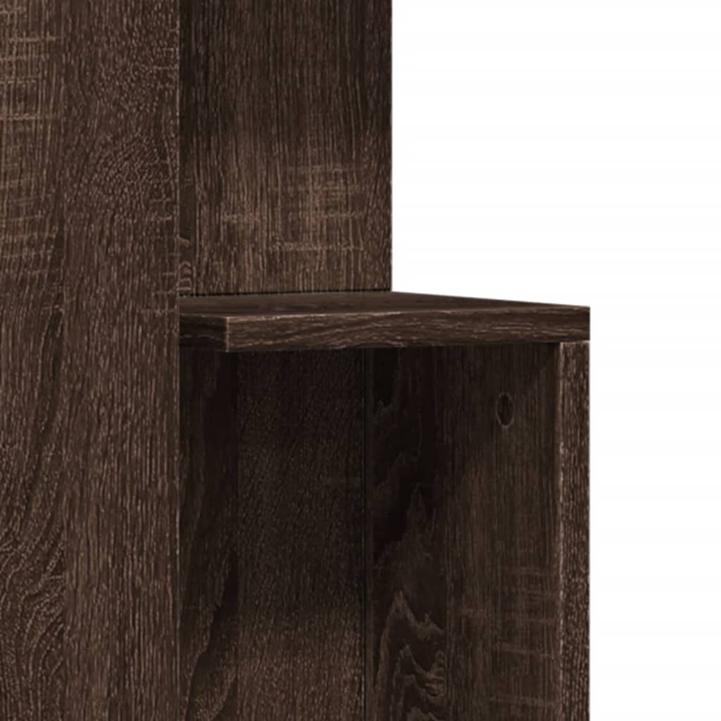Table d'appoint chêne marron 35x35x60 cm bois d'ingénierie - XIOS
