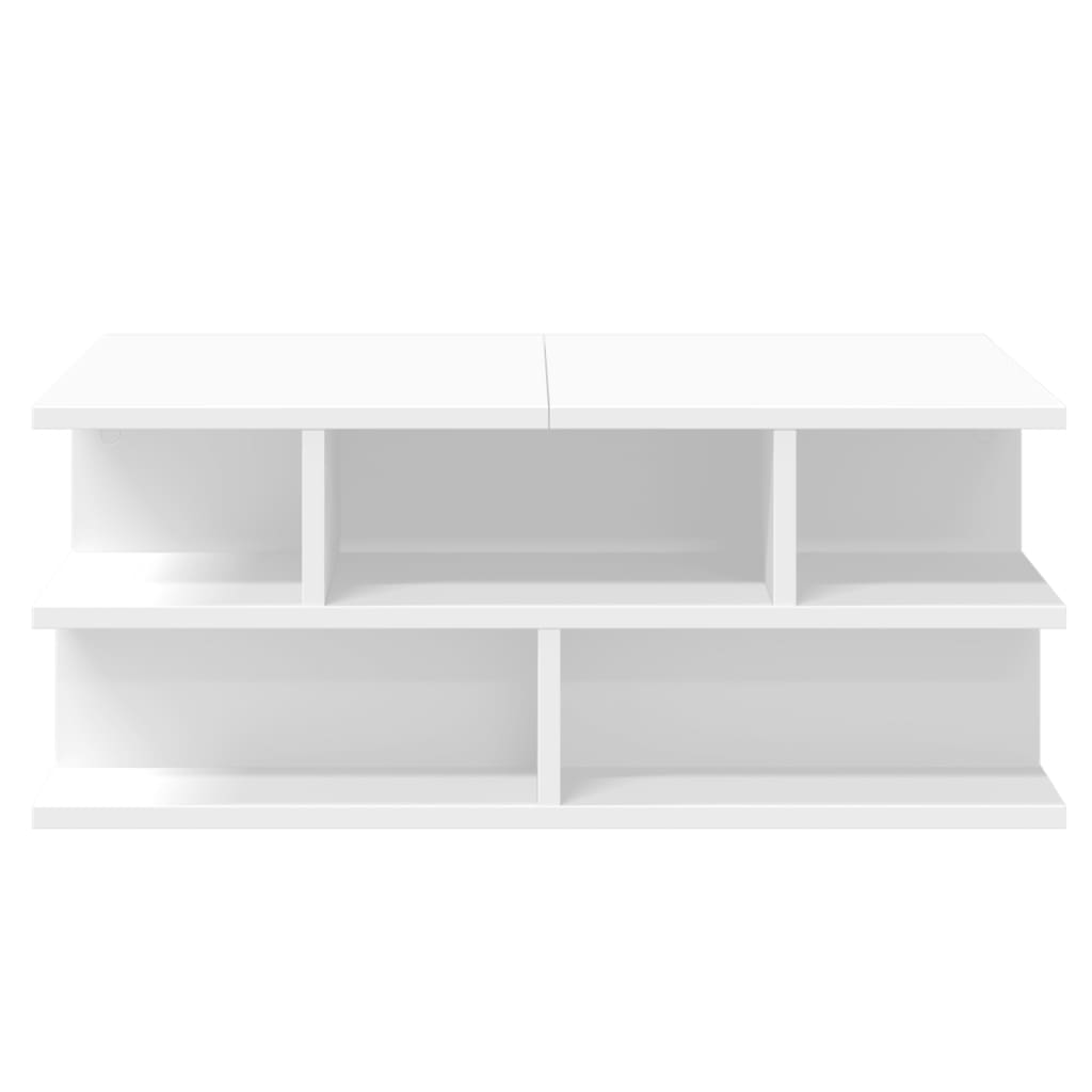 Table basse blanc 70x70x29 cm bois d'ingénierie - XIOS
