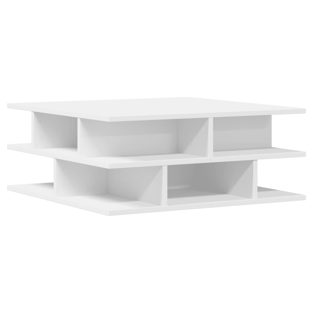 Table basse blanc 70x70x29 cm bois d'ingénierie - XIOS
