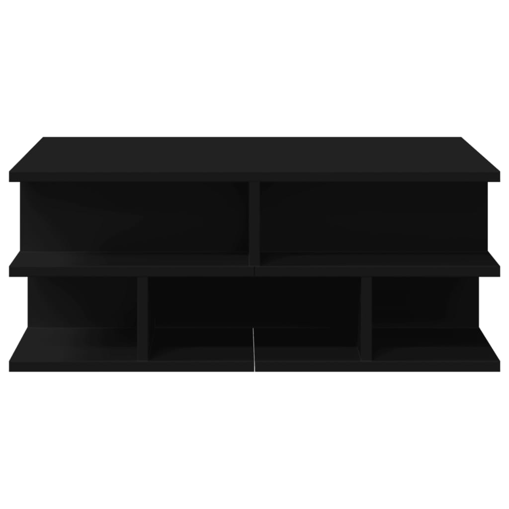 Table basse noir 70x70x29 cm bois d'ingénierie - XIOS
